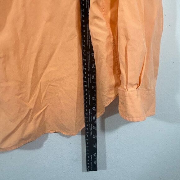 POLO RALPH LAUREN MENS STAMPEDE BUTTON DOWN SHIRT XL ORANGE BLUE BIG PONY HORSES - Picture 7 of 12
